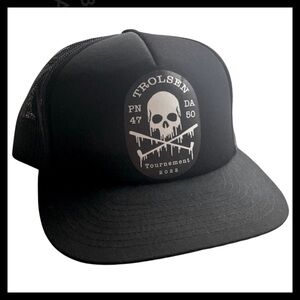Trolson Tournament Black SnapBack Trucker Hat (OSFA)